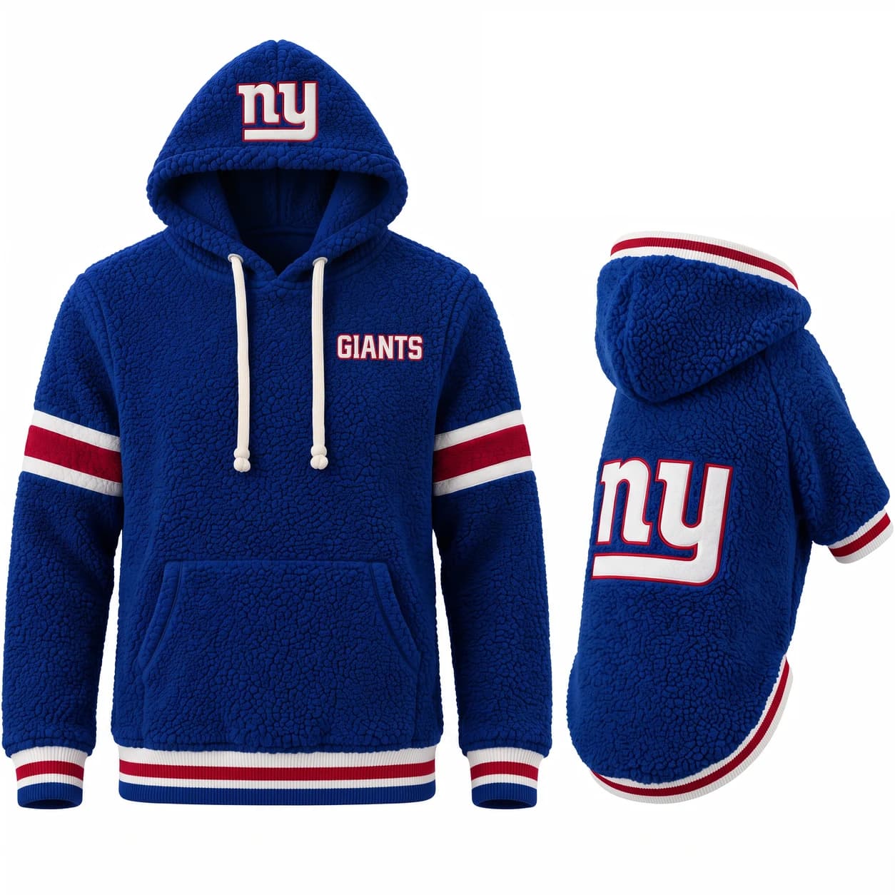 New York Giants · Hoodie S / Dog S Game Day Dogs hoodie and matching dog outfit
